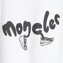 MONCLER コピー Ｔシャツ ロゴ プリント カジュアル ユニセックス 可愛い 100％コットン モンクレール