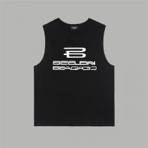 バレンシアガ スーパーコピー タンクトップ ロゴ プリント AI シリーズ ユニセックス 純綿素材 オーバーサイズ BALENCIAGA