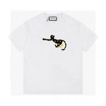 GUCC1 スーパーコピー Ｔシャツ ロゴ 猫 プリント 星 クラシック オーバ...
