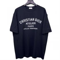 DIOR コピー Ｔシャツ ロゴ 通気性 カジュアル 100％コットン グラデーション ディオール 