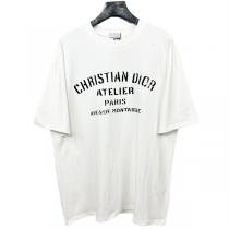 DIOR コピー Ｔシャツ ロゴ 通気性 カジュアル 100％コットン グラデーション ディオール 