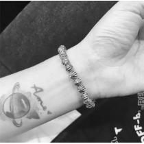 クロムハーツ コピー ブレスレット BEAD シルバー ユニセックス シルバービーズ CHROME HEARTS 