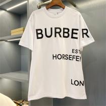 ☆2026新作登場☆BURBERRY 偽物 Tシャツ 英字 ロゴ プリント 多色 オシャレ トレンド バーバリー