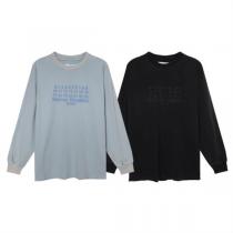 Maison Margiela スーパーコピー 長袖Ｔシャツ 刺繍 ロゴ プリン...
