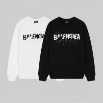 GUCC1 X BALENCIAGA スーパーコピー トレーナー コラボ 落書き ロゴ プリント クルーネック バレンシアガ