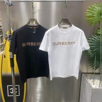 人気作2026 BURBERRY Ｔシャツ BTロゴ 立体 エンボス ロゴ チェック柄 ２色 バーバリー 