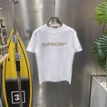 人気作2026 BURBERRY Ｔシャツ BTロゴ 立体 エンボス ロゴ チェック柄 ２色 バーバリー 