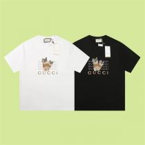 2026シリーズ GUCC1 コピー Tシャツ チョコレート オーバーサイズ ロ...