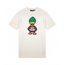 LOUIS VUITTON スーパーコピー Ｔシャツ NIGOｘルイヴィトン コラボ インタルシア ジャカード ニット コットン ホワイト