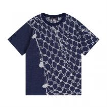 LOUIS VUITTON コピー Ｔシャツ 波打つ水面 モチーフ 純綿 ニット...