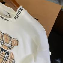 バーバリー スーパーコピー トレーナー Riccardo Tisci 熊 シリーズ 刺繍 チェック柄 ユニセックス BURBERRY