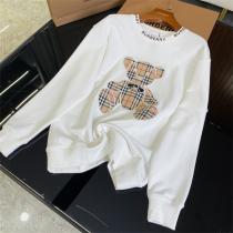 バーバリー スーパーコピー トレーナー Riccardo Tisci 熊 シリーズ 刺繍 チェック柄 ユニセックス BURBERRY