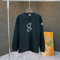 ☆ミニマルな美しさ☆モンクレール コピー 長袖Tシャツ ロゴ ワッペン シンプル スタイリッシュ MONCLER