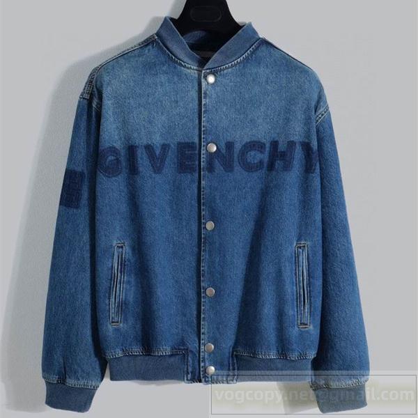 ジバンシィ スーパーコピー ジャケット デニム ロゴ入り シンプル&洗練 高級感 デザイン GIVENCHY