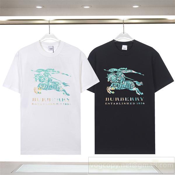 BURBERRY スーパーコピー Tシャツ 騎士ロゴ 歴史を感じる洗練デザイン バーバリー