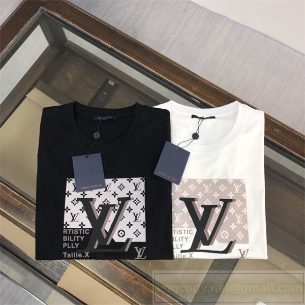ルイヴィトン スーパーコピー Tシャツ モノグラム ロゴ シンプル 洗練 アイテム LOUIS VUITTON