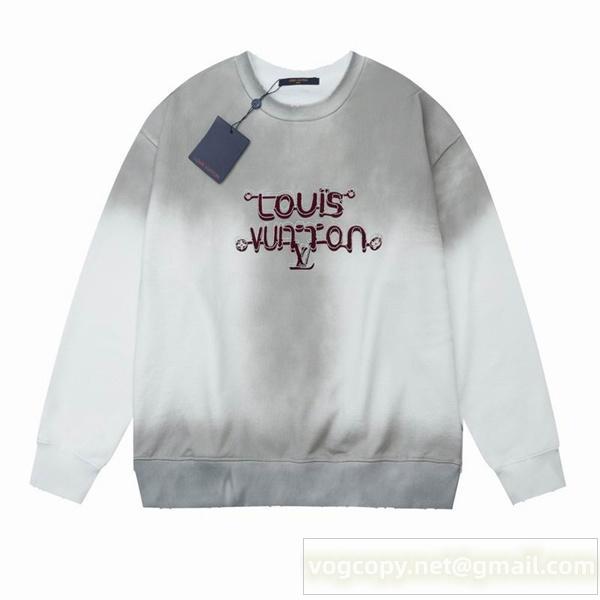 LOUIS VUITTON スーパーコピー トレーナー グラデーションロゴ シンプルエレガンス ルイヴィトン