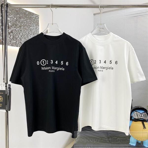 Maison Margiela スーパーコピー Tシャツ 数字グラフィック ロゴ メゾン マルジェラ