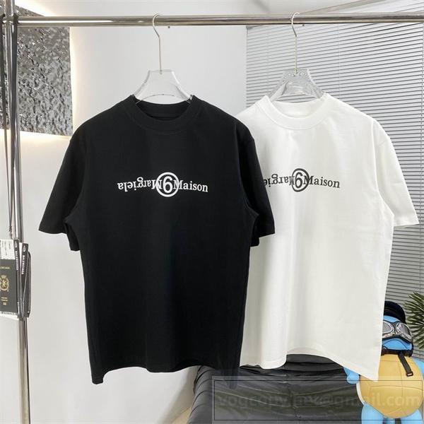 メゾン マルジェラ コピー Tシャツ 逆さロゴ MM6 ユニークデザイン Maison Margiela