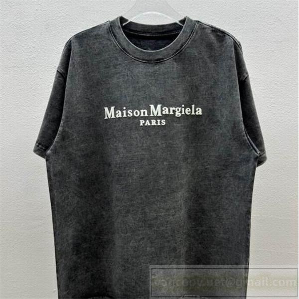 メゾン マルジェラ コピー Tシャツ ヴィンテージダークグレー ロゴ シンプルで洗練 Maison Margiela