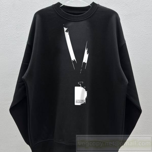 メゾン マルジェラ 偽物 Tシャツ ダークグレー ヴィンテージ加工 数字とロゴ Maison Margiela