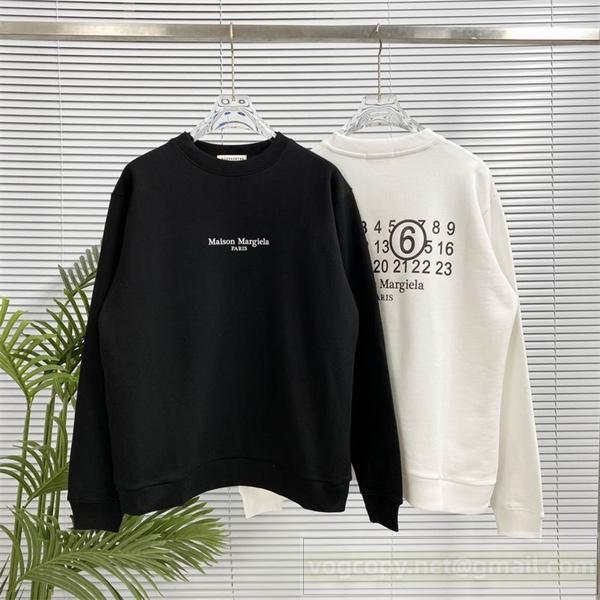 Maison Margiela スーパーコピー トレーナー ホワイト シンプル ロゴ メゾン マルジェラ