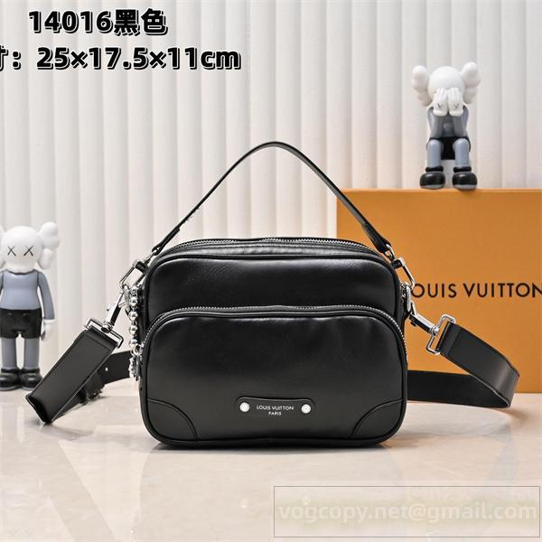 LOUIS VUITTON スーパーコピー ショルダーバッグ シンプルレザー 洗練 ブラックデザイン ルイヴィトン