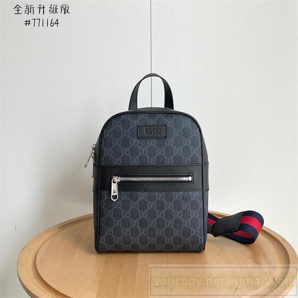 Gucc1 偽物 GGキャンバス バックパック スタイリッシュな カジュアルデザイン Gucc1