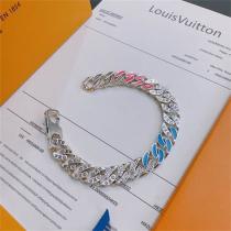 ルイヴィトン スーパーコピー ブレスレット モノグラム カラーアクセント ピンク ブルー LOUIS VUITTON