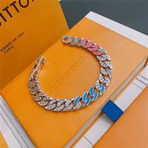 ルイヴィトン スーパーコピー ブレスレット モノグラム カラーアクセント ピンク ブルー LOUIS VUITTON
