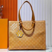 ルイヴィトン スーパーコピー トートバッグ ライトブラウンキャンバス モノグラム 手書き風 LOUIS VUITTON