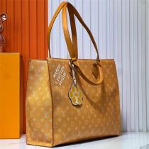 ルイヴィトン スーパーコピー トートバッグ ライトブラウンキャンバス モノグラム 手書き風 LOUIS VUITTON