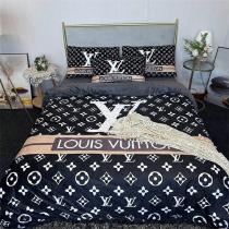 ルイヴィトン 偽物 寝具4点セット ベージュライン 上品なロゴとモノグラム柄 LOUIS VUITTON