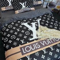 ルイヴィトン 偽物 寝具4点セット ベージュライン 上品なロゴとモノグラム柄 LOUIS VUITTON