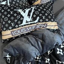 ルイヴィトン 偽物 寝具4点セット ベージュライン 上品なロゴとモノグラム柄 LOUIS VUITTON