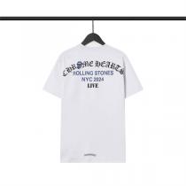 2026 ブランド別新作 クロムハーツ スーパーコピー Tシャツ ROLLING STONES ロゴ CHROME HEARTS