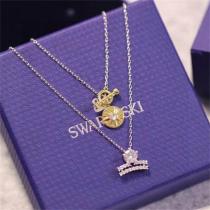 SWAROVSKI スーパーコピー ネックレス 王冠モチーフ ダイヤ風クリスタル スワロフスキーエレガンス