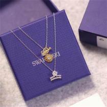 SWAROVSKI スーパーコピー ネックレス 王冠モチーフ ダイヤ風クリスタル スワロフスキーエレガンス