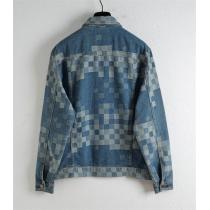 ルイヴィトン コピー デニムジャケット チェック ロゴ デニム素材 耐久性 快適性 LOUIS VUITTON