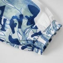 LOUIS VUITTON 偽物 ジャケット ブルー フローラル モノグラム 素材感 自然の要素 ルイヴィトン