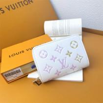 ルイヴィトン コピー 財布 ホワイトキャンバス モノグラムフラワー カラフルデザイン LOUIS VUITTON