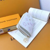 ルイヴィトン コピー 財布 ホワイトキャンバス モノグラムフラワー カラフルデザイン LOUIS VUITTON