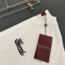 Gucc1 偽物 Tシャツ シンプルロゴ 刺繍エレガント 高級感のあるデザイン Gucc1
