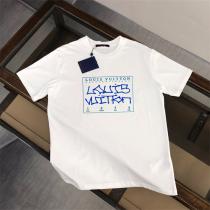 LOUIS VUITTON 偽物 Tシャツ 手書き風ロゴ カラフル グラフィック現代的 デザイン ルイヴィトン