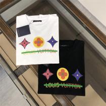 ルイヴィトン 偽物 Tシャツ モノグラムアート フラワー ジオメトリック デザイン LOUIS VUITTON