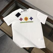 ルイヴィトン 偽物 Tシャツ モノグラムアート フラワー ジオメトリック デザイン LOUIS VUITTON