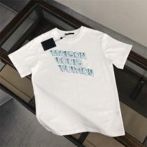 ルイヴィトン コピー Tシャツ MAISON ロゴ＆鮮やかなブルーのデザイン LOUIS VUITTON