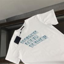 ルイヴィトン コピー Tシャツ MAISON ロゴ＆鮮やかなブルーのデザイン LOUIS VUITTON