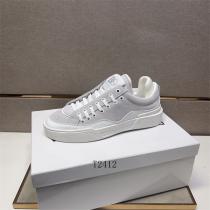 Dolce&Gabbana コピー スニーカー ホワイトレザー スエード モダンデザイン DGロゴ ドルチェ＆ガッバーナ