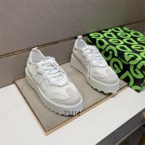 ドルチェ＆ガッバーナ コピー スニーカー ホワイトスエード ボリュームソール 歴史的ロゴ 1984 Dolce&Gabbana